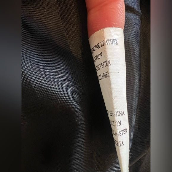 Men’s tusksany leather black leather jacket fully lined size large - Picture 6 of 8